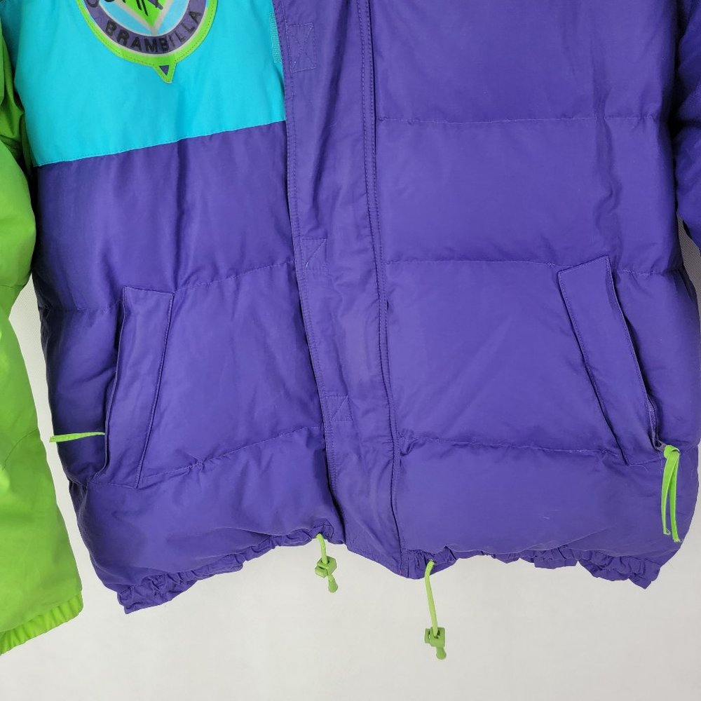 Brambilla Puffer Jacket 90s Color Block - image 4